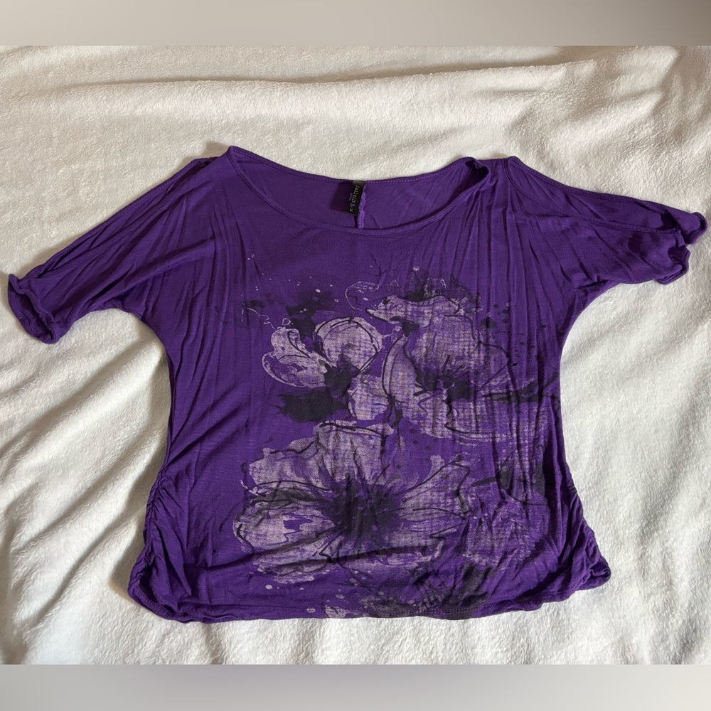 Purple Floral Top